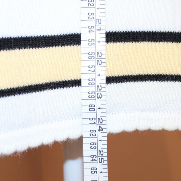 Vintage Alfred Dunner Gingham and Daisy Short Sleeve Scalloped Sweater sz S - Picture 6 of 6